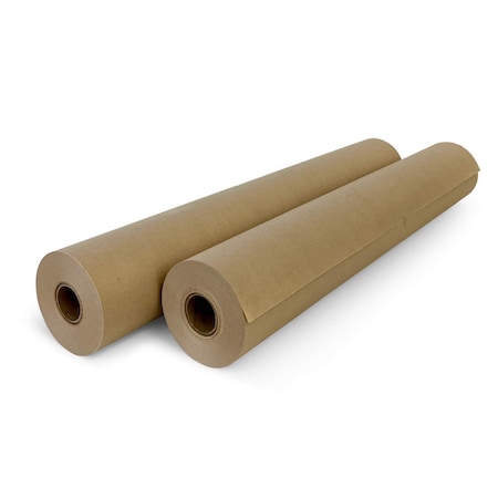 Idl Packaging Recycled Kraft Paper, 18"x180 Ft., 30 lb. Basis Weight, PK2 P-1830-2